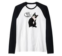 What is Wrong with You? Cat Funny Humor Maglia con Maniche Raglan