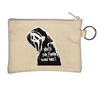 What is Your Favorite Scary Movie Portachiavi Portamonete Beige