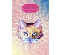 What Is Your True Nature: Cat & Dragonfly Inspirational Round Composition Notebook | 110 Grid Pages | Motivational Journal for Women
