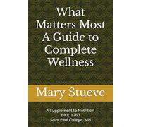 What Matters Most A Guide to Complete Wellness: A Supplement to Nutrition BIOL 1760 Saint Paul College, MN