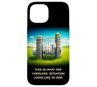 What Our 'Hopeless' Situation Looks Like to GOD: Faith Sheep Custodia per iPhone 15