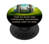 What Our 'Hopeless' Situation Looks Like to GOD: Faith Sheep PopSockets PopGrip Adesivo