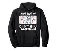 What Part Dont You Understand Ice Hockey Funny Coach Men Felpa con Cappuccio