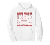 What Part of Don't You Understand Funny Baseball Player Joke Felpa con Cappuccio