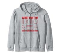What Part of Don't You Understand Funny Baseball Player Joke Felpa con Cappuccio