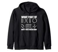 What Part of Don't You Understand Funny Baseball Player Joke Felpa con Cappuccio
