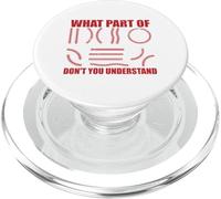 What Part Of Don't You Understand Funny Baseball Player Joke PopSockets PopGrip per MagSafe