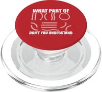 What Part Of Don't You Understand Funny Baseball Player Joke PopSockets PopGrip per MagSafe