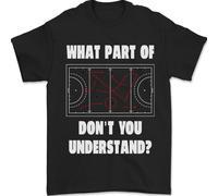 What Parte Del Hockey Don'T You Understand Ghiaccio T-Shirt 100% Cotone
