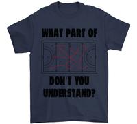 What Parte Del Hockey Don'T You Understand Ghiaccio T-Shirt 100% IN Cotone