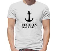 What Shall We Do con Il Drunken Marinaio? - T-Shirt - Divertente Marinai Vela