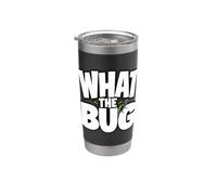 What The Bug Catcher Funny Entomology Insect Catching Bicchiere termico in acciaio inox doppia parete