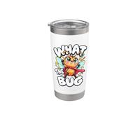 What The Bug Catcher Funny Entomology Tiny Bug Insect Catch Bicchiere termico in acciaio inox doppia parete