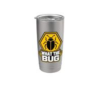 What The Bug Catcher Warning Funny Entomology Insect Catch Bicchiere termico in acciaio inox doppia parete