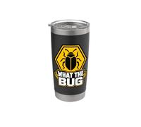 What The Bug Catcher Warning Funny Entomology Insect Catch Bicchiere termico in acciaio inox doppia parete