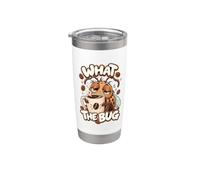 What The Bug Coffee Catcher Funny Entomology Insect Catching Bicchiere termico in acciaio inox doppia parete