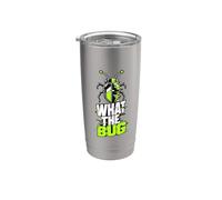 What The Bug Glitch Catcher Funny Entomology Insect Catching Bicchiere termico in acciaio inox doppia parete