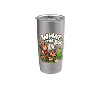 What The Bug Hunter Squad Funny Entomology Insect Catching Bicchiere termico in acciaio inox doppia parete