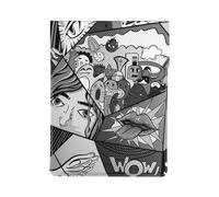 What The Comic - Custodia per laptop in pelle di alta qualità, elegante custodia per MacBook da 13 pollici con design a stampa completa per modelli 2018 e più recenti