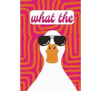 'What The' Dotted Journal: 160-Page Dot Grid Notebook, 6x9, Pink and Orange