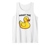 What The Duck Funny Silly Sarcastic Viral Duck Meme Pun Canotta