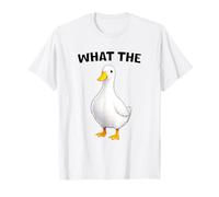 What The Duck Funny Silly Sarcastic Viral Duck Meme Pun Maglietta