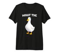 What The Duck Funny Silly Sarcastic Viral Duck Meme Pun Maglietta Premium