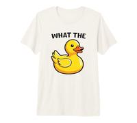 What The Duck Funny Silly Sarcastic Viral Duck Meme Pun Maglietta Premium