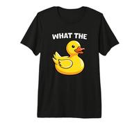 What The Duck Funny Silly Sarcastic Viral Duck Meme Pun Maglietta Premium