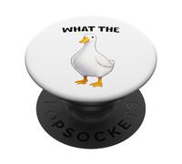What The Duck Funny Silly Sarcastic Viral Duck Meme Pun PopSockets PopGrip Adesivo