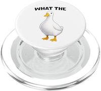 What The Duck Funny Silly Sarcastic Viral Duck Meme Pun PopSockets PopGrip per MagSafe