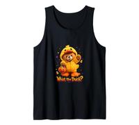 What The Duck Halloween Teddy Bear Wearing Yeallow Duck Canotta