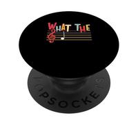 What The F Funny Clef Note Music Humor Musician Gift PopSockets PopGrip Adesivo