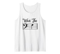 What The F Funny Humor Music Lover Bass Clef Nota Musicale Canotta