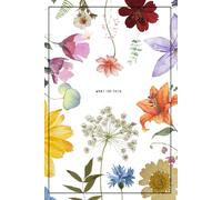 What the Fuck: Funny Blank and Lined Journal with Colorful Pressed Flowers Cover: Novelty Gag Gift for Her, Coworker, Sibling and More