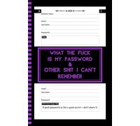 What the fuck is My Password and other Shit I can't Remember: Internet Password Organizer, Password Log Book and Wtf is My Password Book - Alphabetical Tabs, 6x9 Inches, Numbered 110 Pages