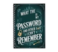 What the Fxck is My Password | Libro conservazione delle password 8,27x5,7in | Rubriche passwords a spiral | Quaderno passwords Internet Conserva le informazioni accesso per anziani