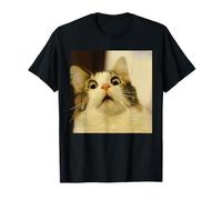 What The Heck Divertente Drammatico Cat Meme Virale Joke Gen Z Maglietta