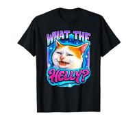 What The Helly Ironic Meme Cat Brainrot Citazione Gen Z Alpha Maglietta