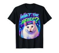 What The Helly Ironic Meme Cat Brainrot Citazione Gen Z Alpha Maglietta