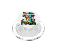 What The Meow Funny Cat UFO Abduction Sci-Fi Alien PopSockets PopGrip per MagSafe