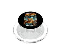 What The Meow Funny Shocked Cat UFO Alien Flying Saucer PopSockets PopGrip per MagSafe