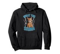What The Sigma Meme Cat Lightning Divertente Viral Power Energy Felpa con Cappuccio