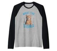 What The Sigma Meme Cat Lightning Divertente Viral Power Energy Maglia con Maniche Raglan