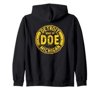 What Up Doe Detroit | Michigan angosciato Felpa con Cappuccio