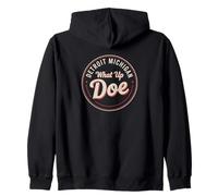 What Up Doe Vintage | Retro Detroit Michigan Felpa con Cappuccio