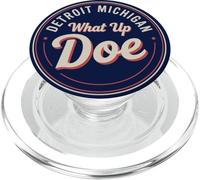 What Up Doe vintage | Retro Detroit Michigan PopSockets PopGrip per MagSafe