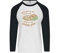 What VA Su Nel Pecora Penna Agricoltura Uomo L/S Baseball T-Shirt