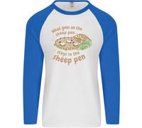 What VA Su Nel Pecora Penna Agricoltura Uomo L/S Baseball T-Shirt