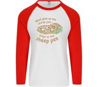What VA Su Nel Pecora Penna Agricoltura Uomo L/S Baseball T-Shirt